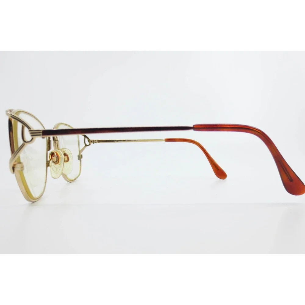 Marcolin Demi Wine GEP Gold Flexon Eyeglass Frames 55-17-130 Vintage Butterfly